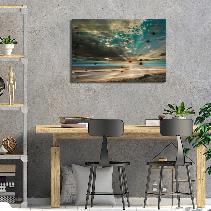 Pacific Coast Sunset Print On Wood by Danita Delimont - Multi-Color