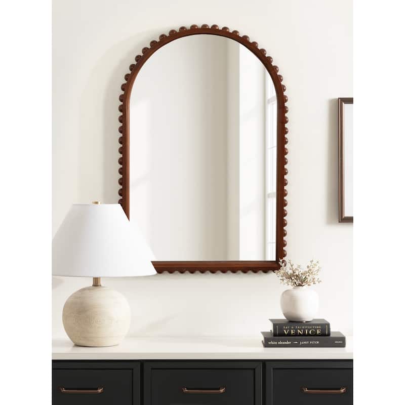 Kate and Laurel Beadbrook Arched Wall Mirror