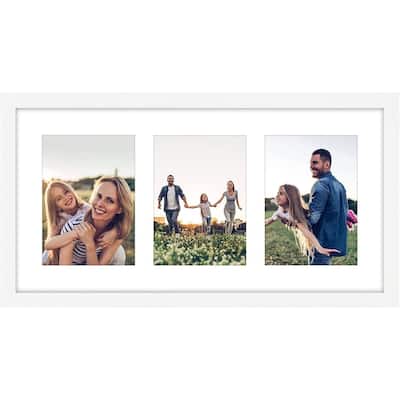 Americanflat 10x20 Collage Picture Frame, Three 5x7 Picture Displays