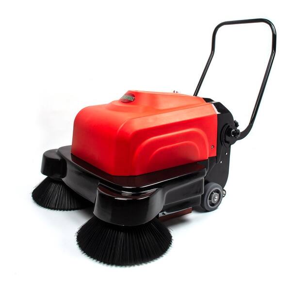 41.3 in. W Triple Brush Walk Behind Industrial Floor Sweeper Bed Bath