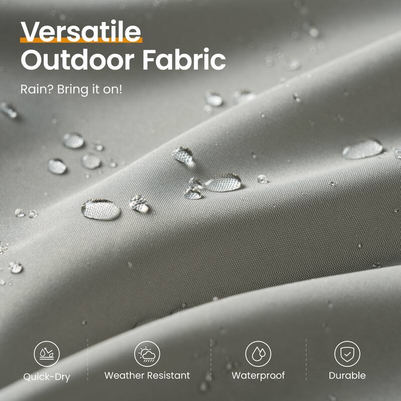 ​OVIOS 15ft Double Side Patio Outdoor Umbrella with Crank & LED Light