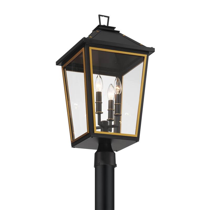 Crystorama Lighting Group HAW-609 Hawkins 4 Light 25" Tall Post Light