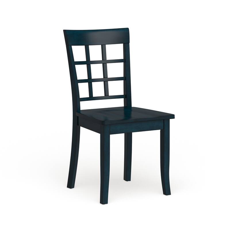 Wilmington II Window-back Dining Chairs (Set of 2) by iNSPIRE Q Classic - Antique Denim