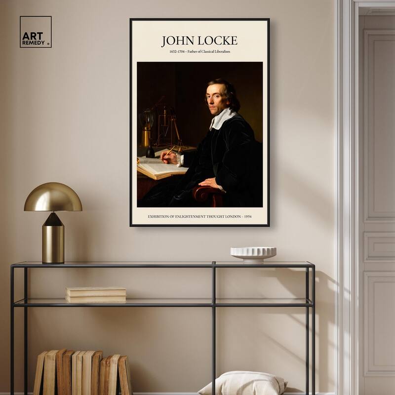 Father of Liberalism Depicted Canvas by Art Remedy