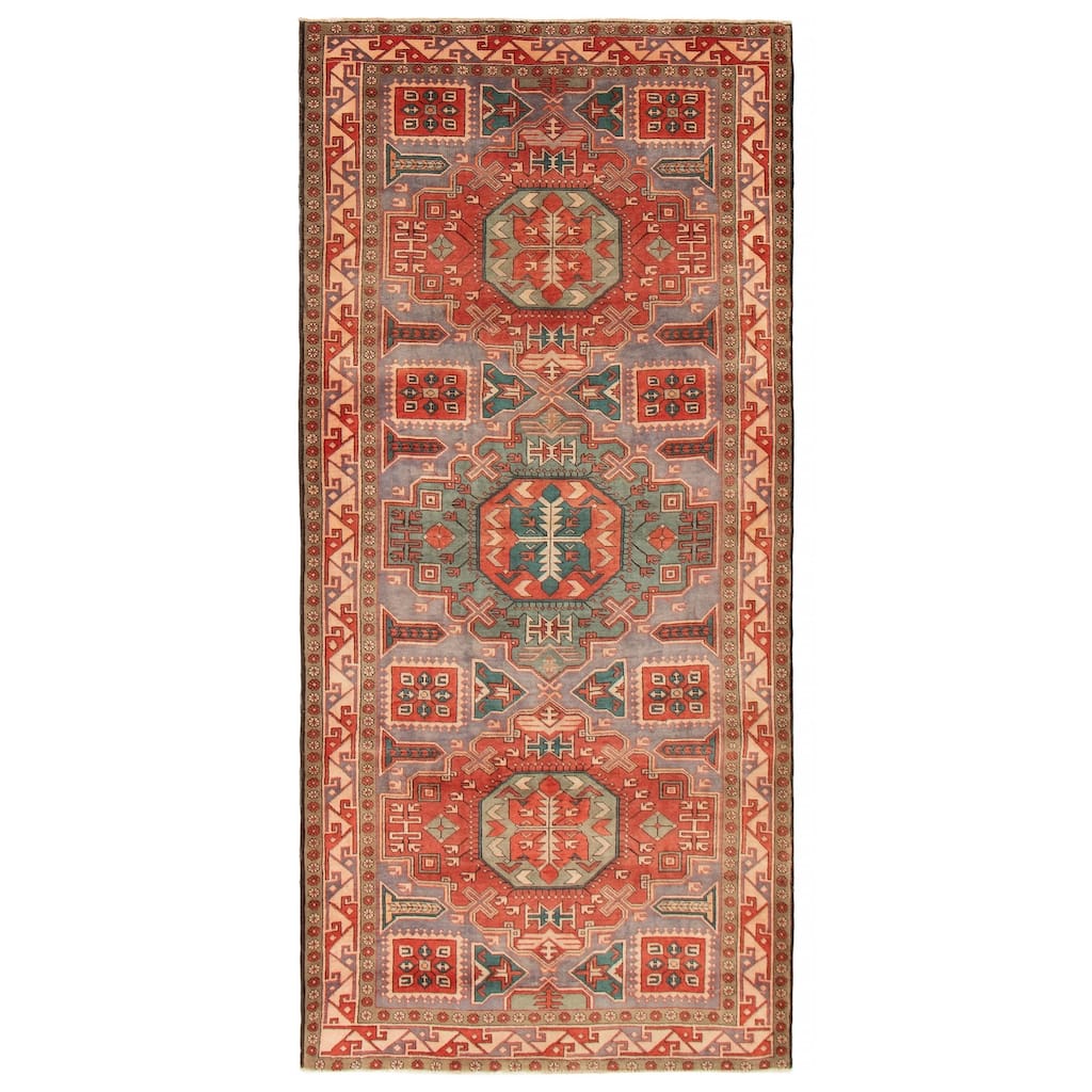 ECARPETGALLERY Hand-knotted Kayseri Vintage Grey Wool Rug - 4'8 x 9'10