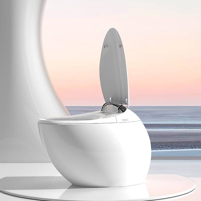 Yulika Y1 Luxury Smart Toilet One Piece Bidet Toilet with Bidet Built in, Elongated Heated seat, Auto Flush, Heated Seat