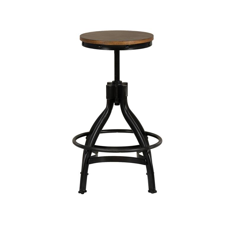 Caverly Backless 24-30 inch Adjustable Height Counter Stool (Set of 2)