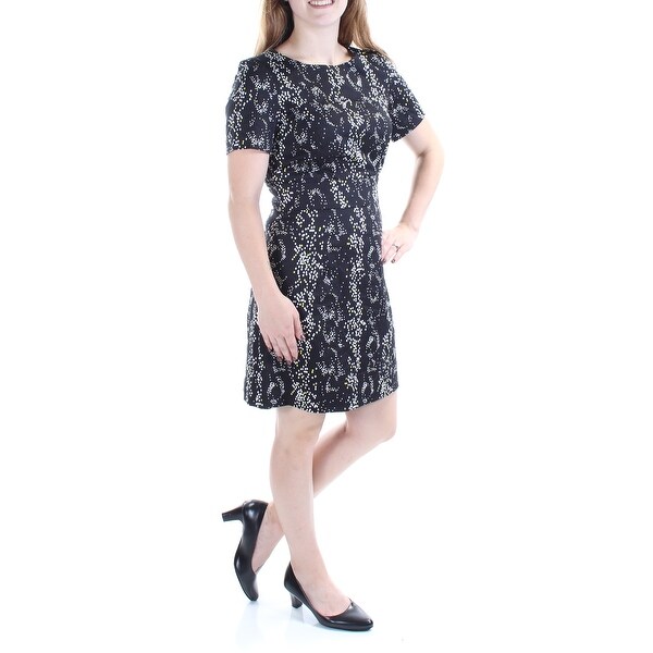 FRENCH CONNECTION Black Short Sleeve Above The Knee Dress 4. Opens flyout.