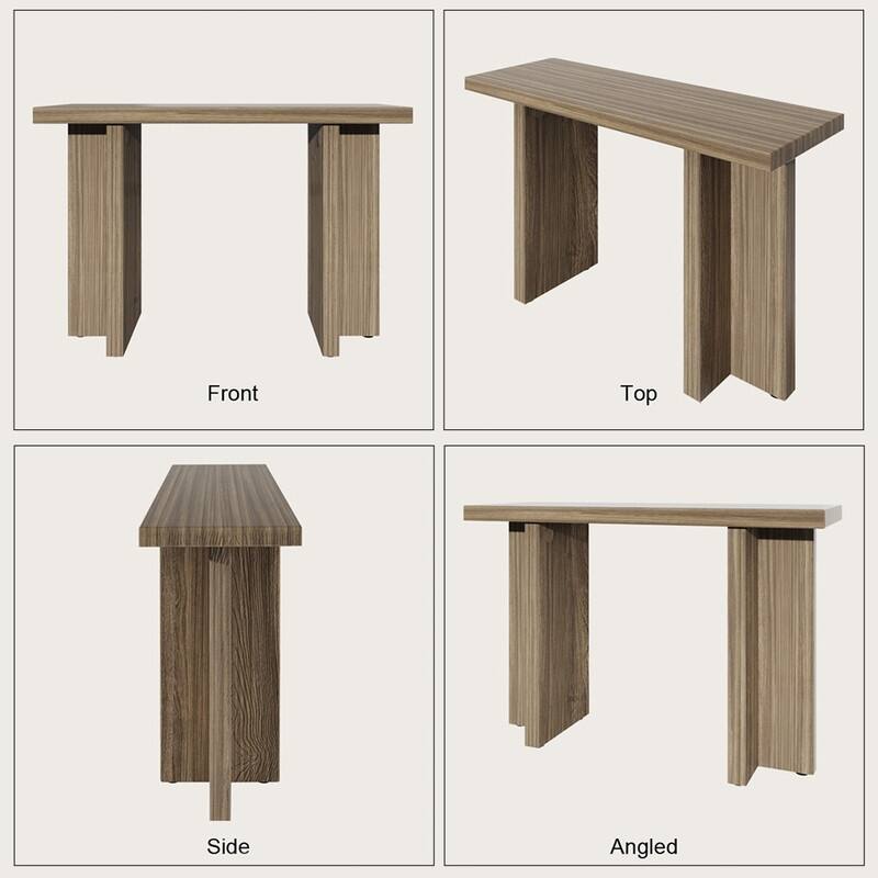 42''Modern Wooden Narrow Console Table for Entryway and Living Room