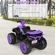 preview thumbnail 31 of 80, Costway 12V Kids 4-Wheeler ATV Quad Ride On Car w/ LED Lights Music - 42''x25.5''x29''(LxWxH)