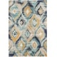 preview thumbnail 23 of 36, SAFAVIEH Monaco Farahnaz Boho Ogee Watercolor Rug 4' x 5'7" - Blue/Multi - Rectangle