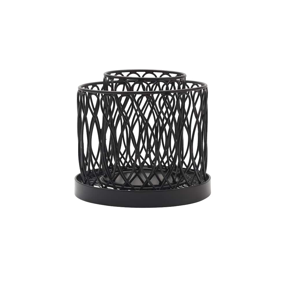 Gourmet Basics by Mikasa Twist Loop 2-Tier Rotating Utensil Holder - 1-pc