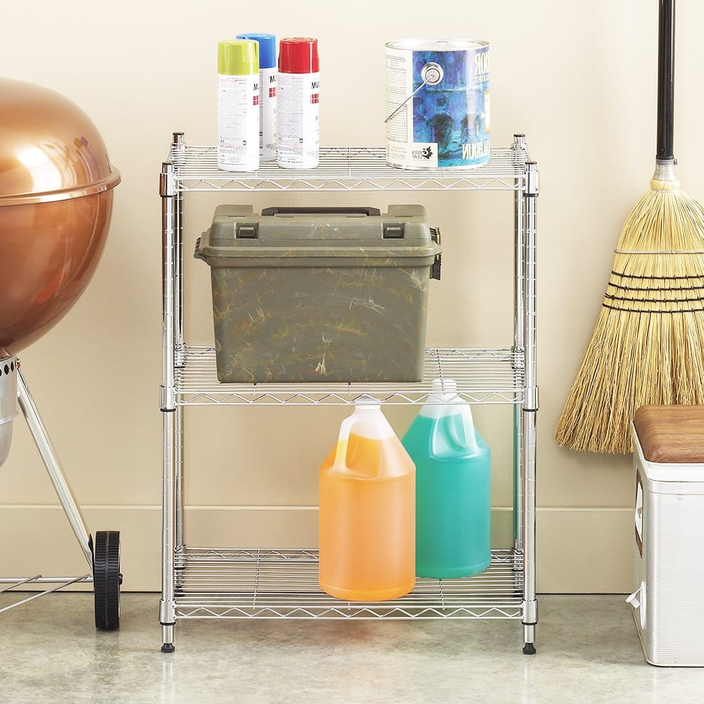 Shelving with Wheels, Adjustable Storage Units, Organizer Wire Rack