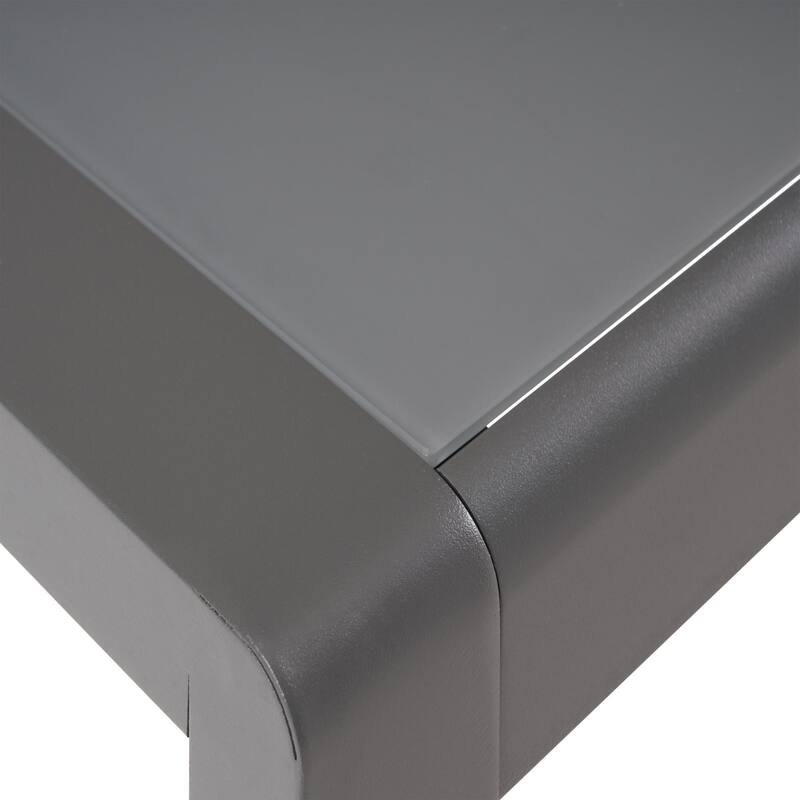 Cape Coral Outdoor Aluminum Side Table (Set of 2) by Christopher Knight Home