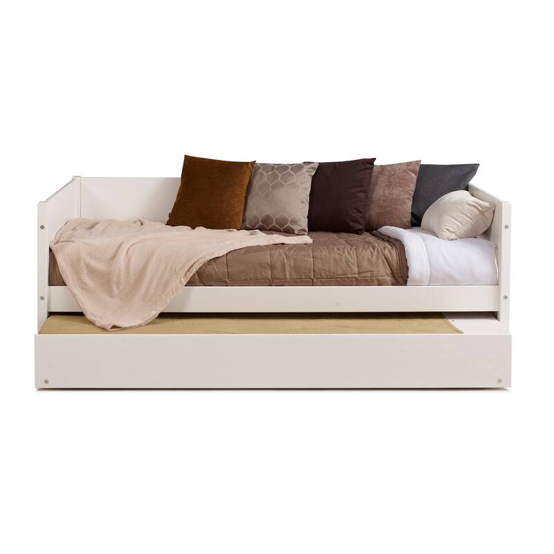 Tribeca Wood Panel Twin Size Daybed - with Twin Trundle
