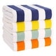 preview thumbnail 51 of 64, American Soft Linen,100% Cotton 4 Pack Beach Towels, 30 x 60 Cabana Striped Pool Towels