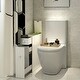preview thumbnail 3 of 8, Narrow Wood Floor Bathroom Storage Cabinet Holder Organizer