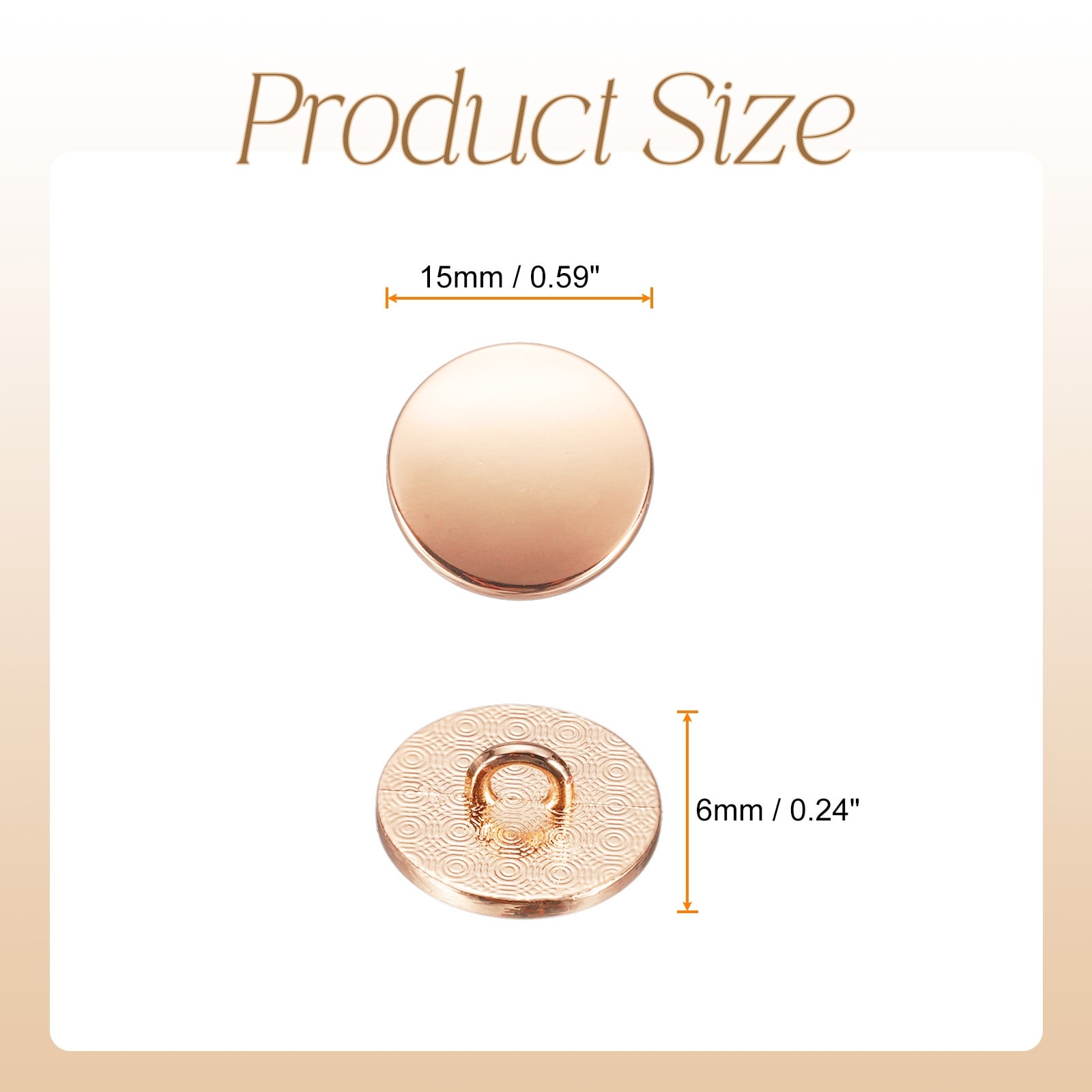 Metal Round Buttons Zinc Alloy Shank Flat Sewing Button Craft Replacement Buttons for Clothing Decoration DIY Accessories