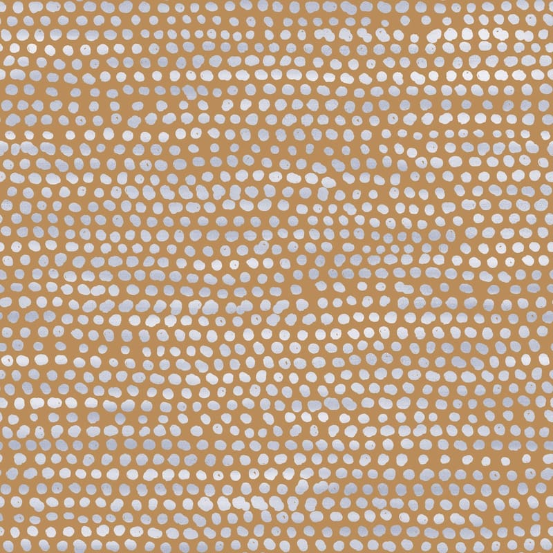 Moire Dots Removable Peel and Stick Wallpaper - Toasted Turmeric