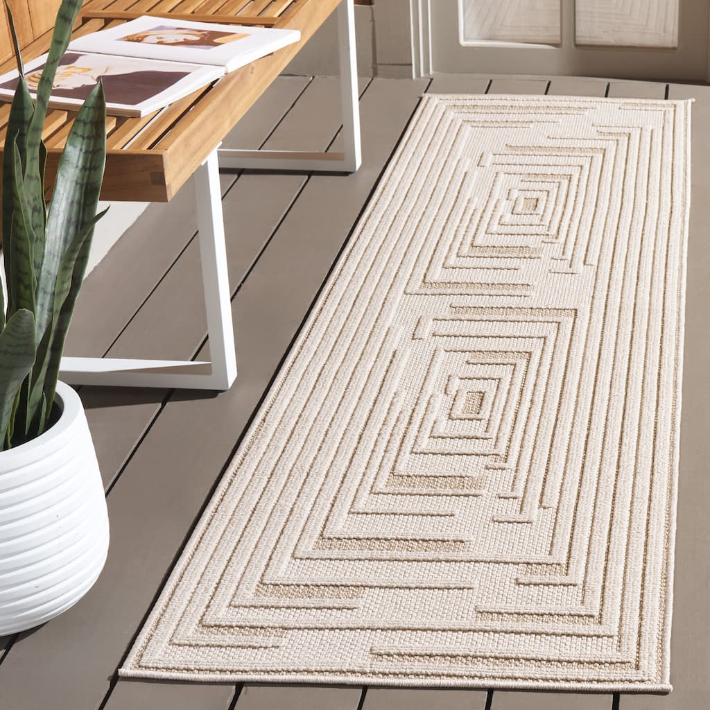 SAFAVIEH Global Jannet Indoor/Outdoor Washable Backyard Patio Rug