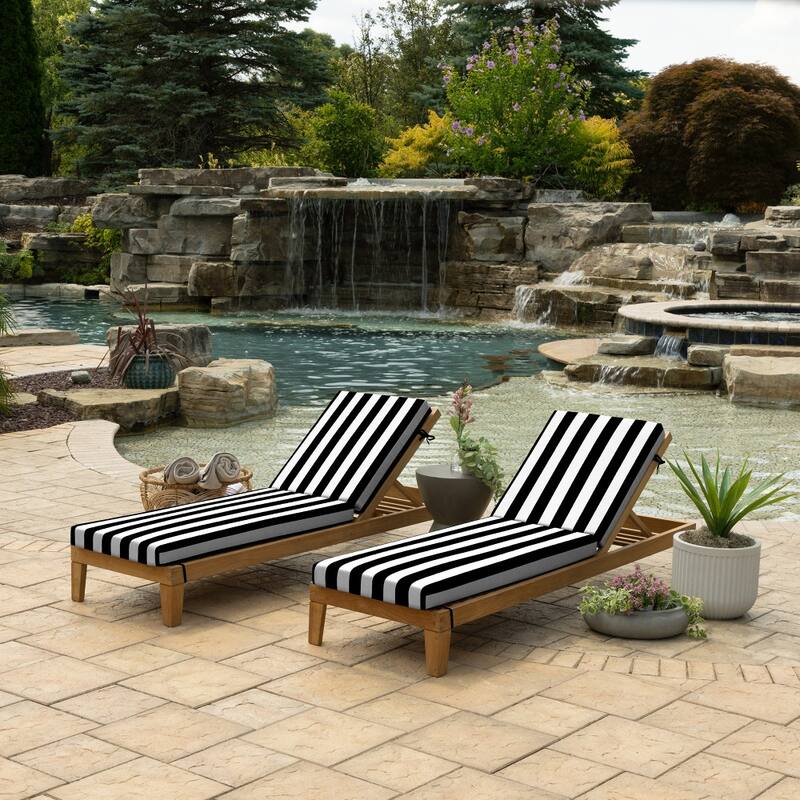ARDEN Foam Outdoor Chaise Lounge Cushion, 21 x 72