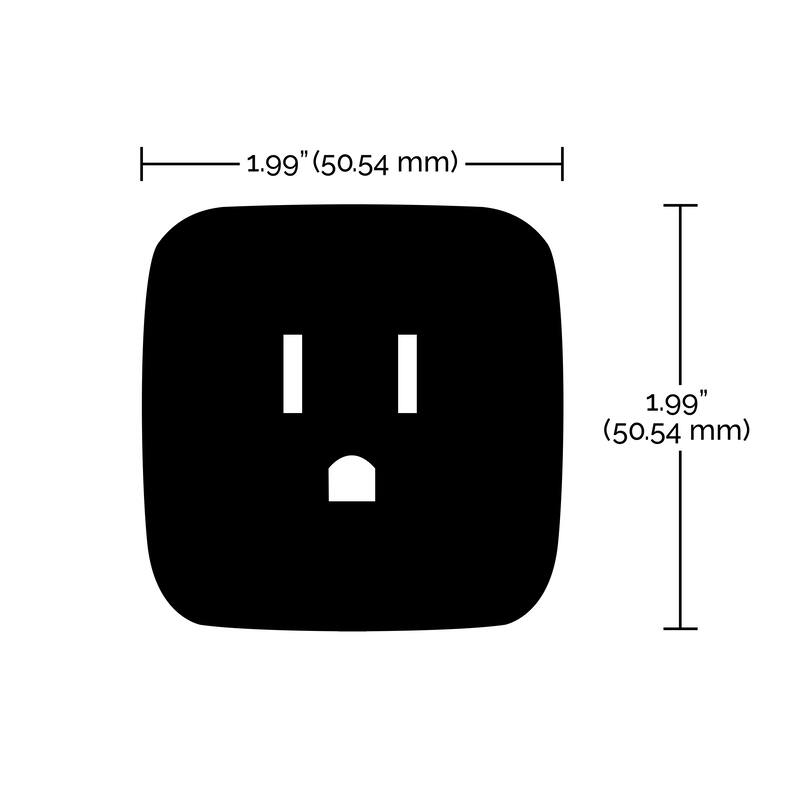 Starfish WiFi Smart Plug - 120V Outlet 10 Amp Mini Square - 2-Pack