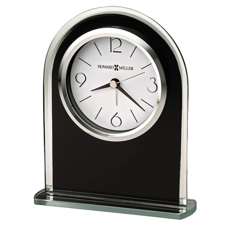 Howard Miller Ebony Luster Modern Sleek Alarm Clock