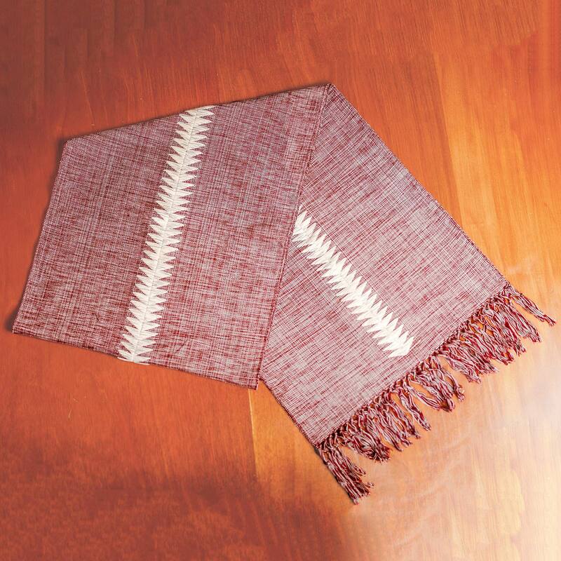 Novica Handmade Homey Elegance Cotton Table Runner