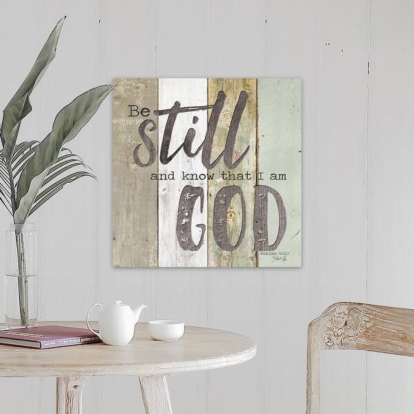 Shop Be Still And Know That I Am God Canvas Wall Art On Sale