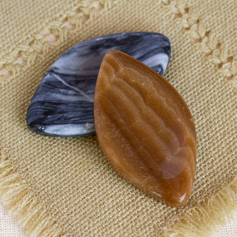 Novica Handmade Calming Diamond Stress-Relieving Stones (Pair)