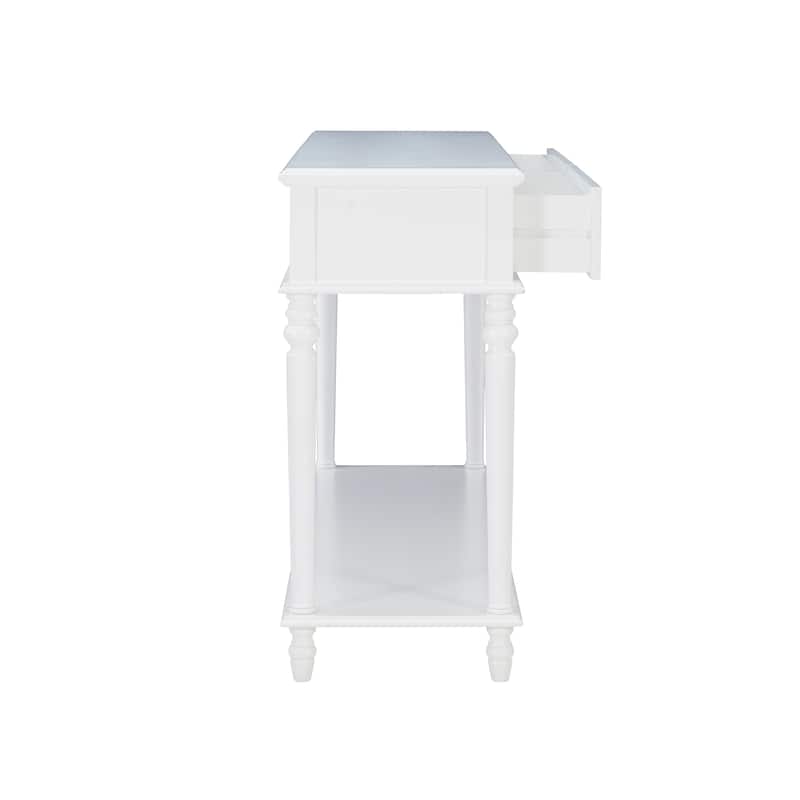 Jowin White Wood Console Table