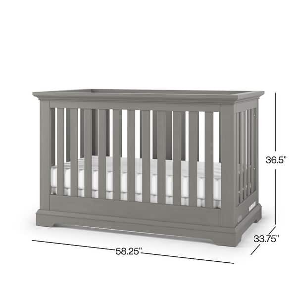 dimension image slide 0 of 2, Jordyn Euro 4-in-1 Convertible Crib