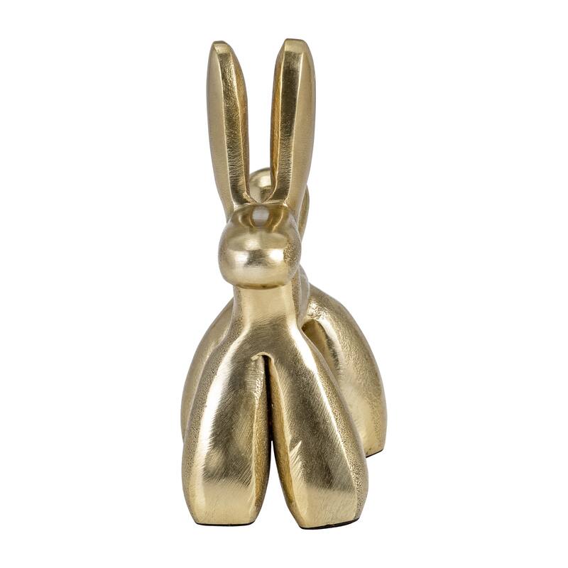 Modern Metal Balloon Dog Decorative Figurine - Gold - 6.5" x 3.25" x 8"