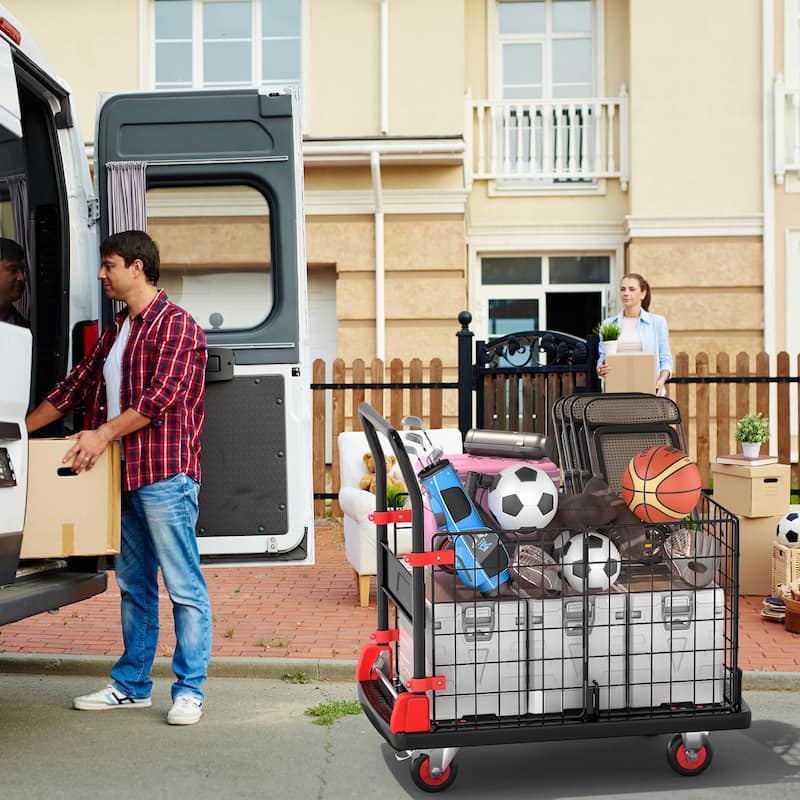 Moasis Folding Utility Cart with Wheels