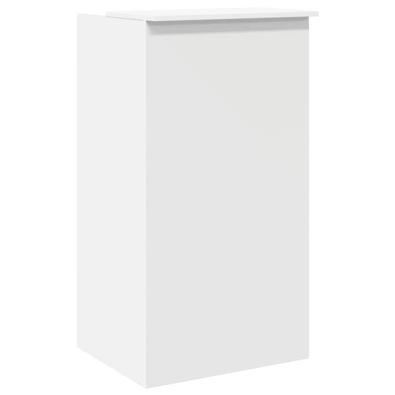 vidaXL Reception Desk White Engineered wood Medium Reception Desk