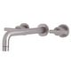 preview thumbnail 16 of 36, Manhattan 3-Hole Wall Mount Roman Tub Faucet in Brushed Brass