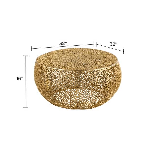 dimension image slide 0 of 4, CT3502-32 Modern & Contemporary Style Coffee Table Made with Aluminum Casted