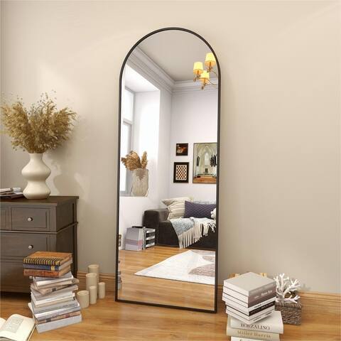Arched Wall Mounted Full Length Mirror Large Standing Mirror