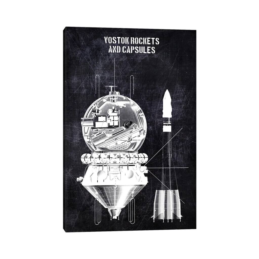iCanvas "Vostok Rockets" by Joseph Fernando Canvas Print