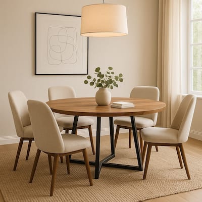 Solid wood round table - 48"