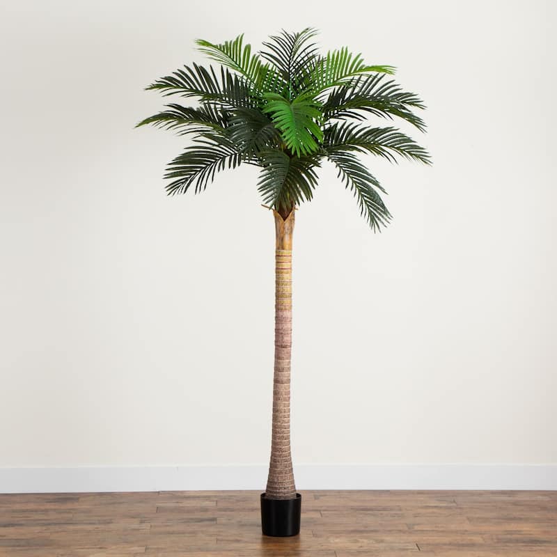 Potted Artificial Coconut Palm Tree - 8'