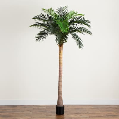 Potted Artificial Coconut Palm Tree - 8'