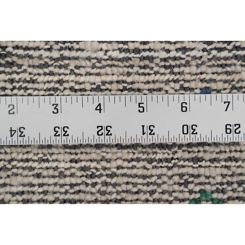 Hand Knotted Oriental Viscose Silk Carpet Tribal Animal Pictorial Beige & Ivories Gabbeh Area Rug - 11' 9'' X 8' 11''