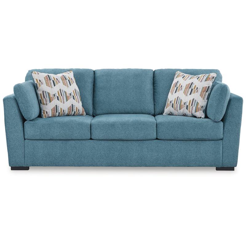 Signature Design by Ashley Keerwick Teal Queen Sofa Sleeper - 94" W x 41" D x 39" H