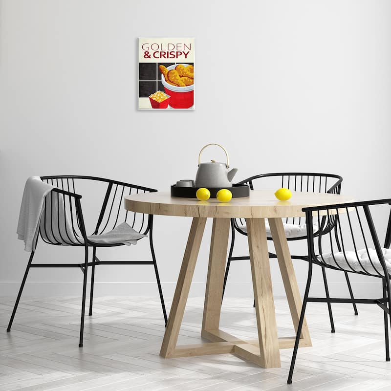 Stupell Golden & Crispy Fried Food Wall Plaque Art Design By Kim Allen