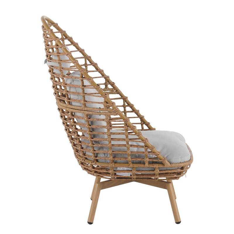 Christopher Knight Home - Mendoza Outdoor PE Rattan Lounge Chair