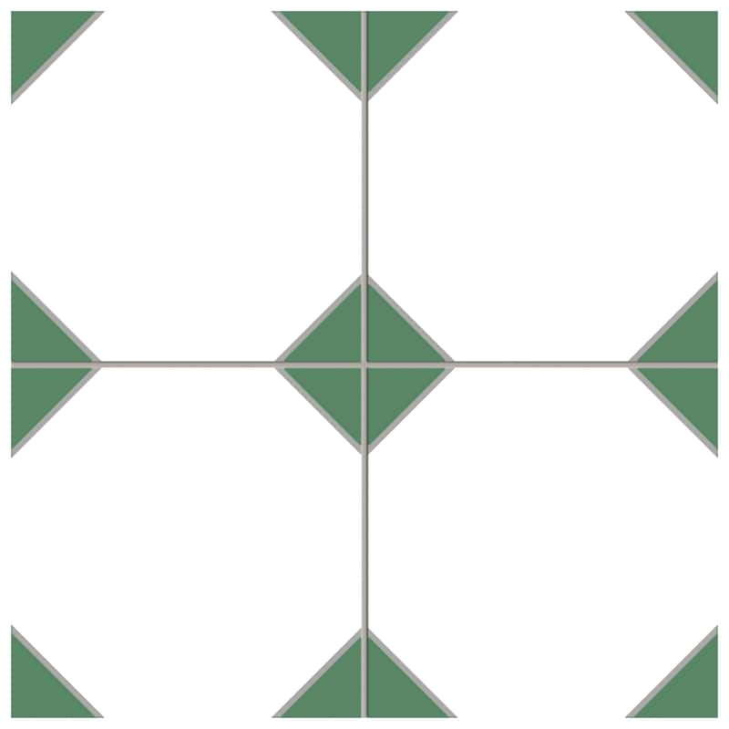 Merola Tile Canterbury Green 12-7/8" x 12-7/8" Porcelain Floor and Wall Tile