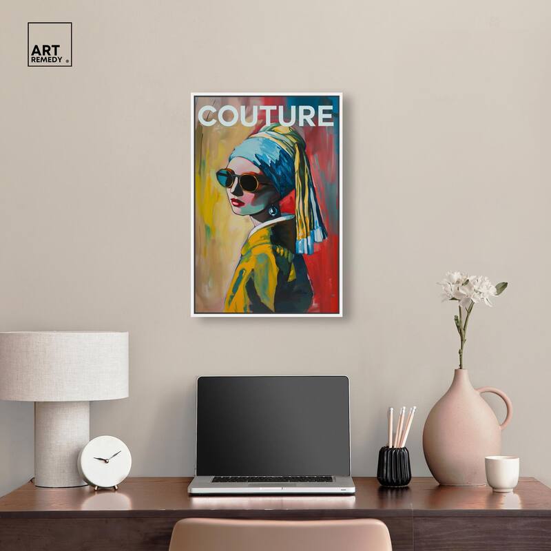 Pearl Earring Cover Canvas by Art Remedy