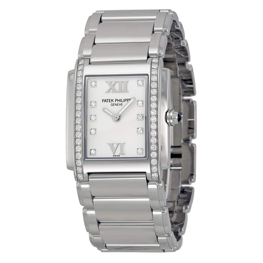 Patek Philippe Pre-Owned Double Vertical Women's Watch - White - 30mm