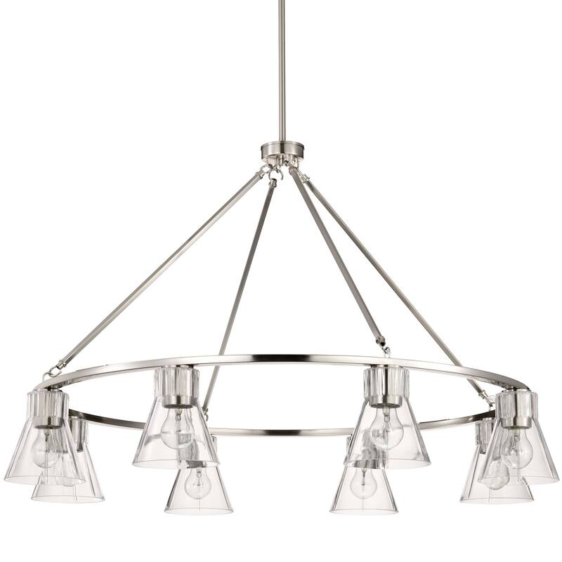 Nuvo Lighting 60/8336 Gianna 8 Light 40" Wide Ring Chandelier - Brushed Nickel